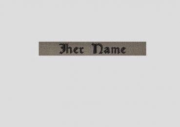 Namensband nach Bundeswehr Vorschrift Klett