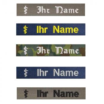 Namensband Bundeswehr mit Äskulapstab