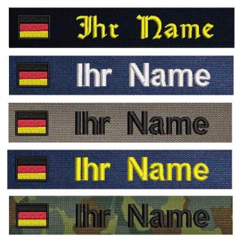 Namensband Bundeswehr mit Flagge