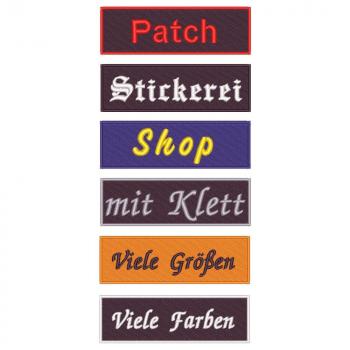 Eisernes Kreuz Klett Patch selbst gestalten, Aufnäher personalisiert  Namensschild für Kleidung Motorradfahrer, Biker Patch selbst gestalten mit  Text