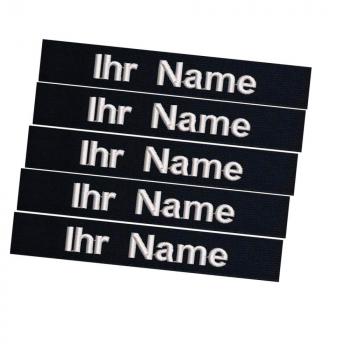 Namensband Satz schwarz