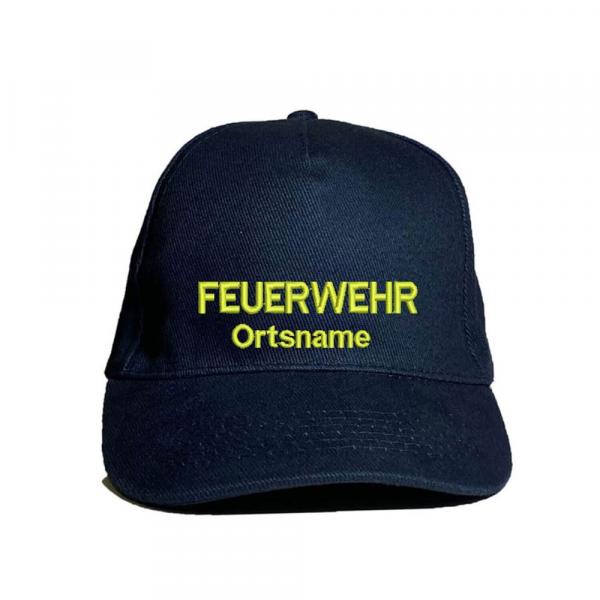 Base-Cap mit FEUERWEHR und Ortsnamen bestickt
