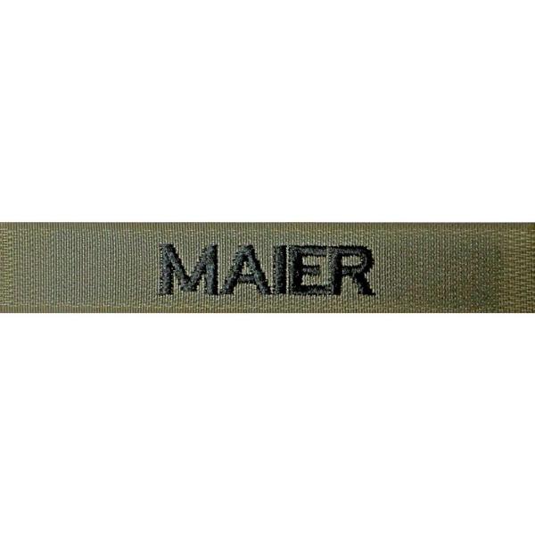 BW Kunststoff Namensband für Feldanzug, oliv