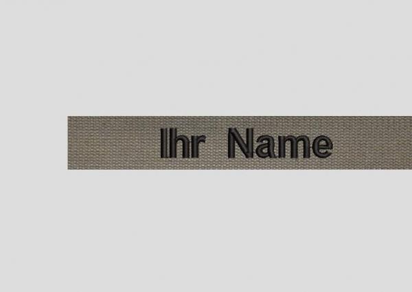 Namensband nach Bundeswehr Vorschrift Klett