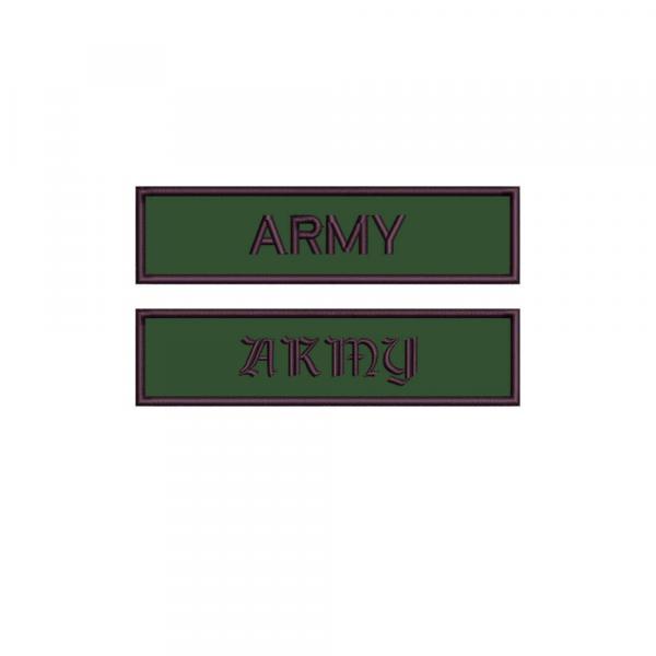 Patches  ARMY gestickt mit Klett