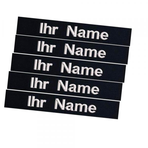 Namensband Satz schwarz