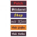 Patches mit Klettrücken zum selbst gestalten